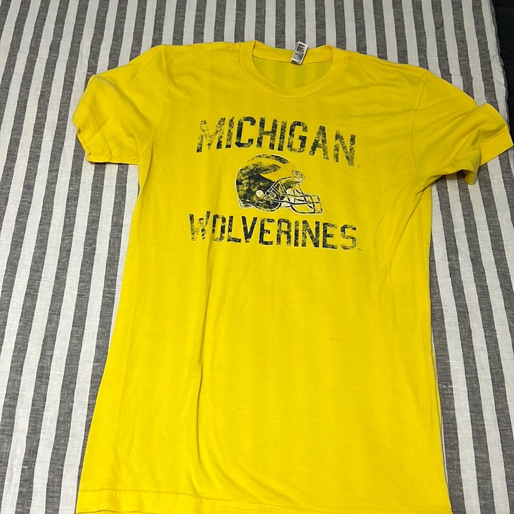 Michigan Wolverines yellow t-shirt